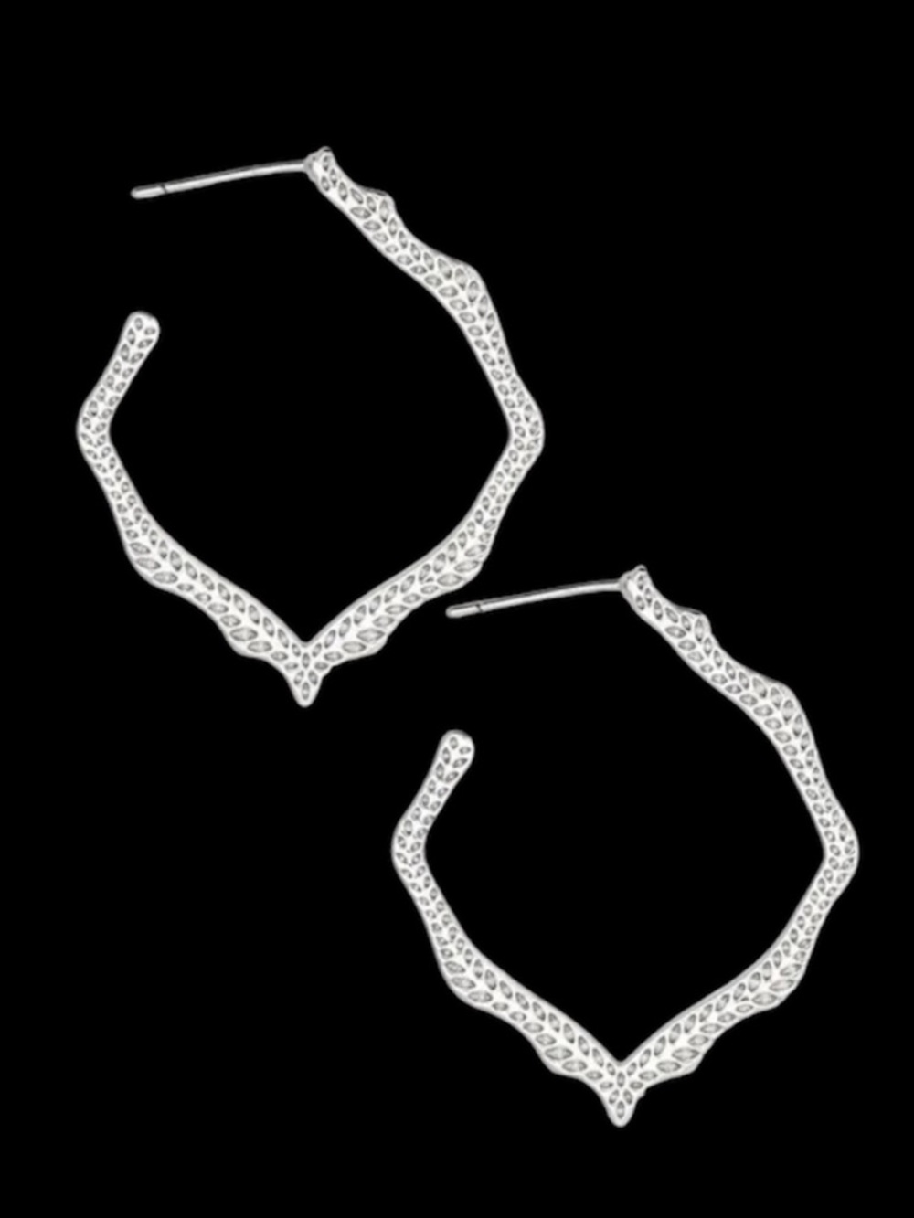 Kendra Scott Miku Silver Hoops